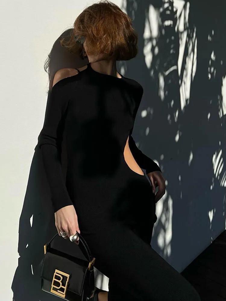 backless long sleeve midi dress Lulus | Black Velvet Backless Long Sleeve Midi Dress | Womens