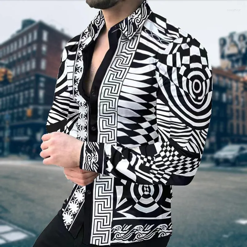 Men's Casual Shirts High Quality Men's Clothing Fashion Zebra Print Shirt Home Party Prom Designer Single-Breasted Cardigan Long Sleeve
