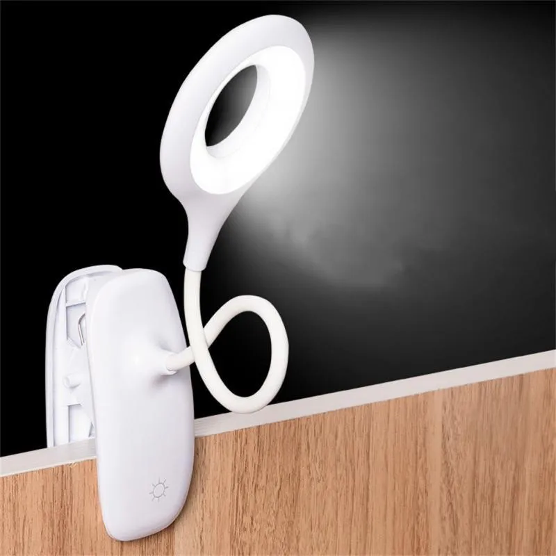 Lâmpadas de mesa Lâmpada LED Desk com clipe de toque Fullible GoboSeneck Desktop USB Light Rechargable Eye ProtectionTable