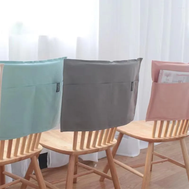 Coprisedie in stile nordico giapponese semplice copertura da pranzo in tessuto per la casa tavolo in cotone INS retro in tinta unita