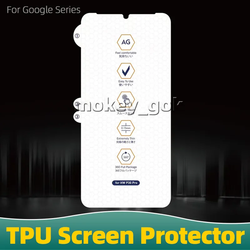 Ultra-Fhin Filt TPU Screen Protector 3D Curved Protective Film for Google Pixel7 Pro