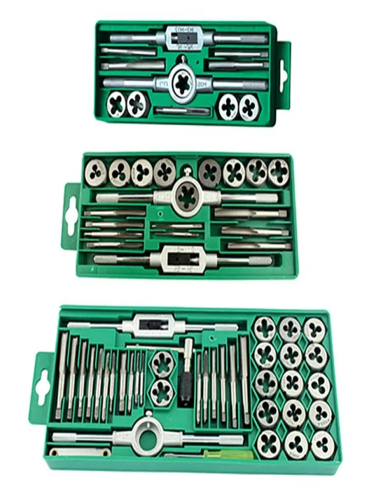 metric system tap and die combo set hand tools tapping wrench die setter suit 122040pcs fast speed hole fine thread5364349