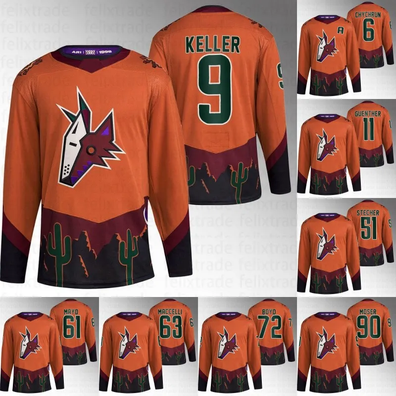 Save Big on Bulk Arizona Coyotes Reverse Retro Jersey Dylan Guenther 2022  Reverse Retro Hockey Jersey Coyotes Nick Schmaltz Clayton Keller Nick