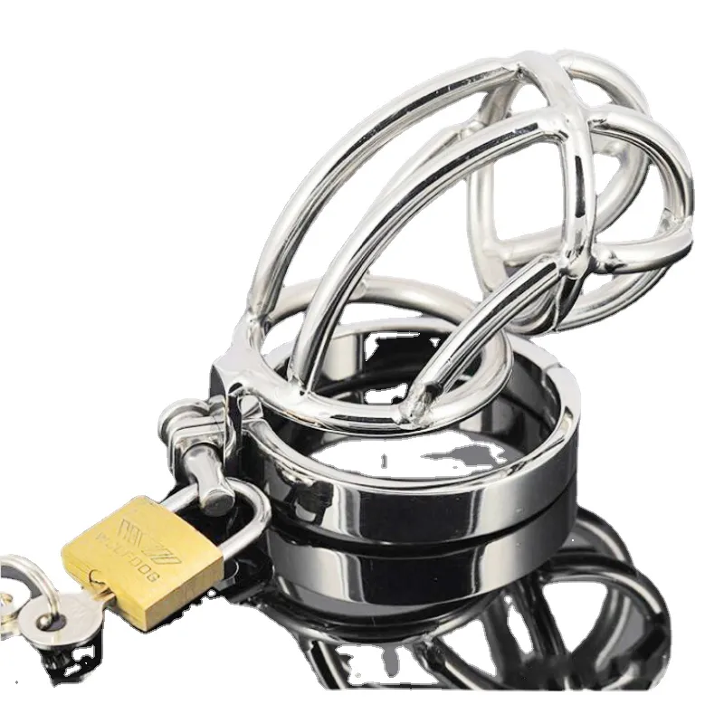 Metal Chastity Device Cage Chastity Curved Bird Lock Slave Cage