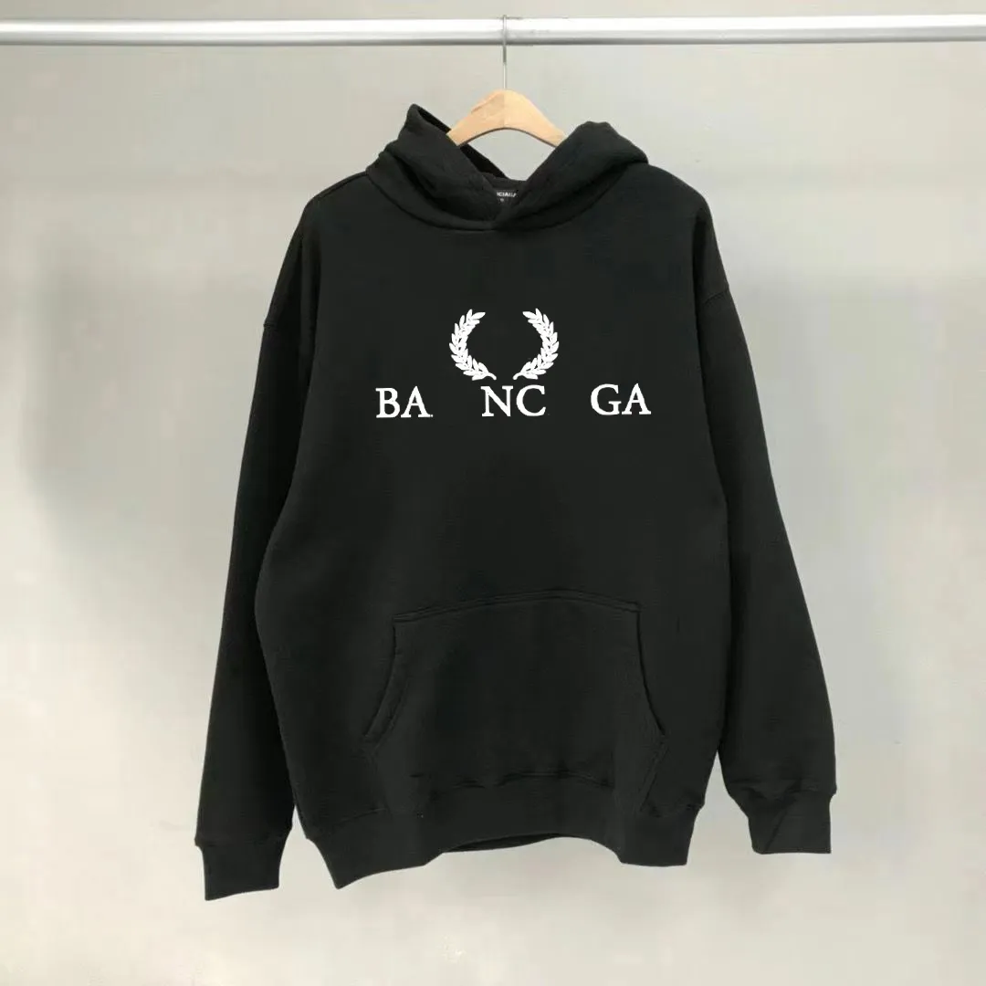 힙합 디자이너 Balciga Hoodies High 버전 가을 가을 겨울 새로운 작은 BB 프린트 플리렉 후 까마귀 ins 패션 커플 스웨터 까마귀 교통 2-3 주 3xl 5xl