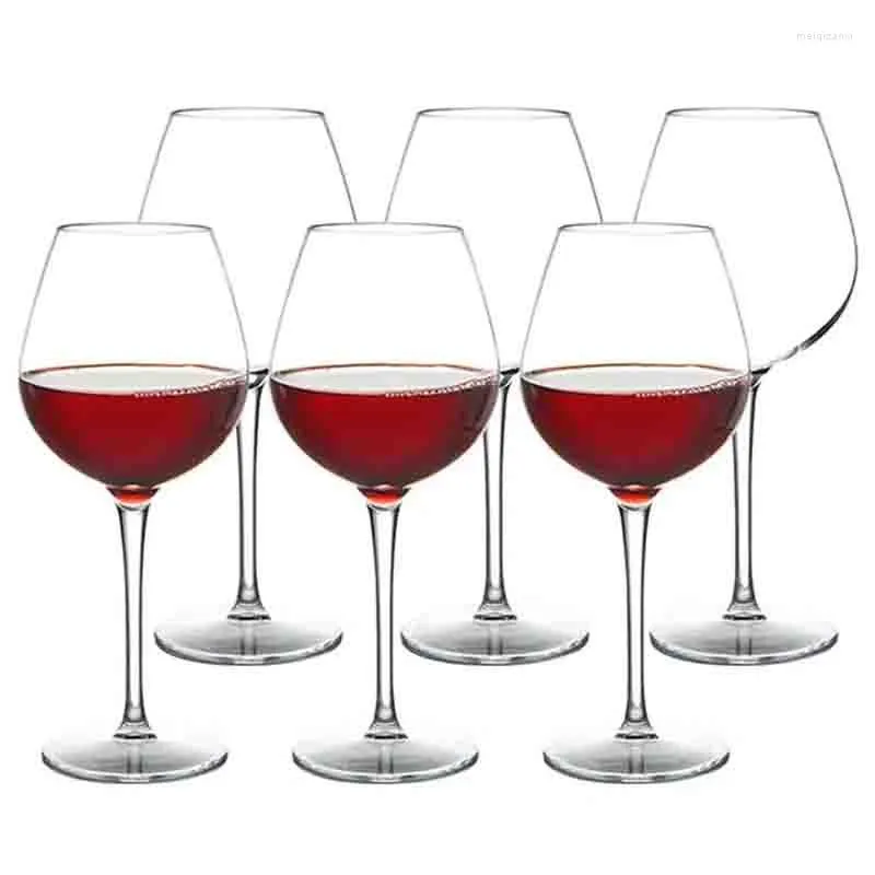 Винные бокалы 4pcs 480ml Trtian Glass Set Set Plastic Mrecailtable Stemware BPA Бесплатные неразрушимые красные чашки для домашней вечеринки Свадебное использование на открытом воздухе.