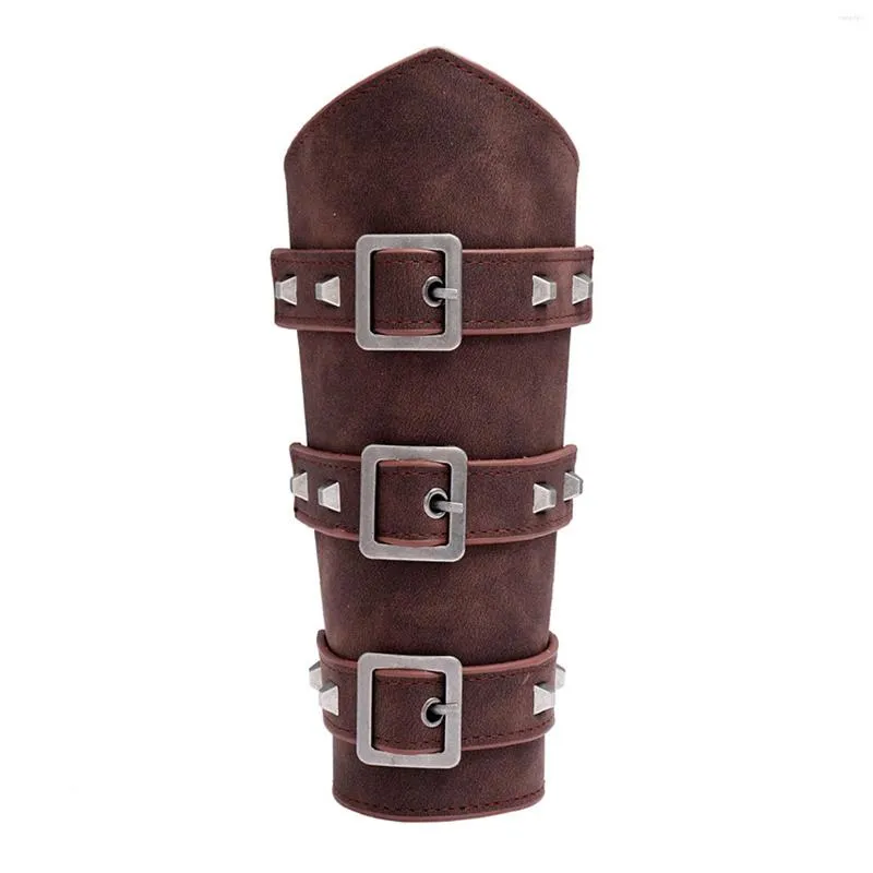 Genouillères Faux cuir Cosplay Bracelet Protège-bras Durable Junior Accessoires de protection pour adultes Théâtral Taille unique Tir à l'arc Respirant
