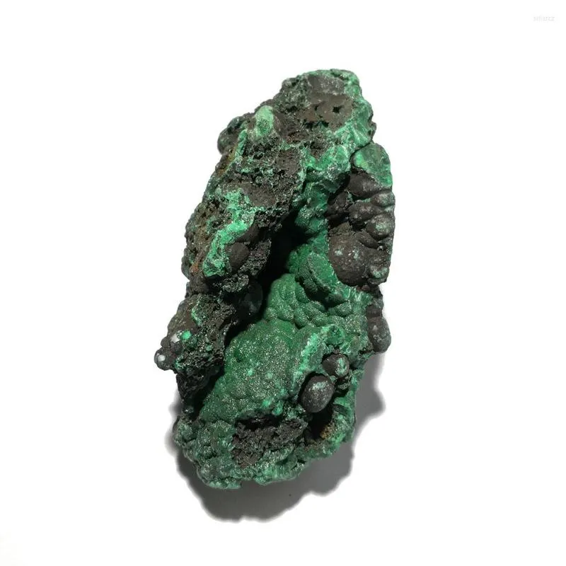 Figurines décoratives 315g C5-3I décorations de spécimen de cristal minéral de malachite de velours naturel de haute qualité du Congo