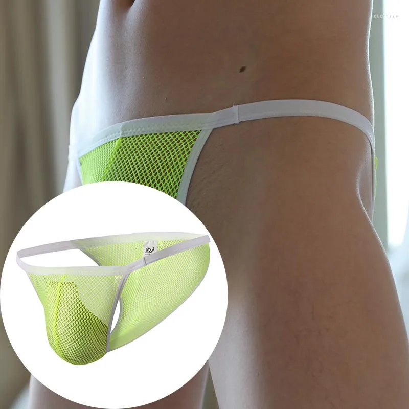 Sous-vêtements pour hommes, sous-vêtements sexy en maille respirante, culotte taille basse, confortable