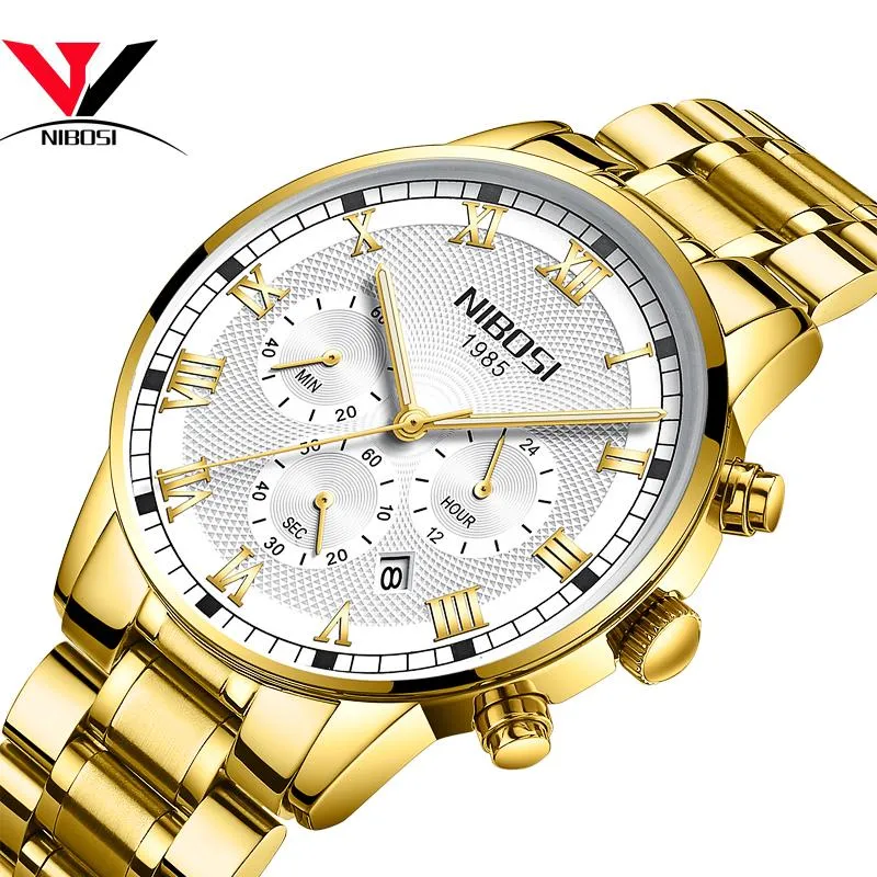 Wristwatches Watches Men Luxury 2023 Waterproof Gold Analog Quartz Wristwatch Relogio Masculino De Luxo