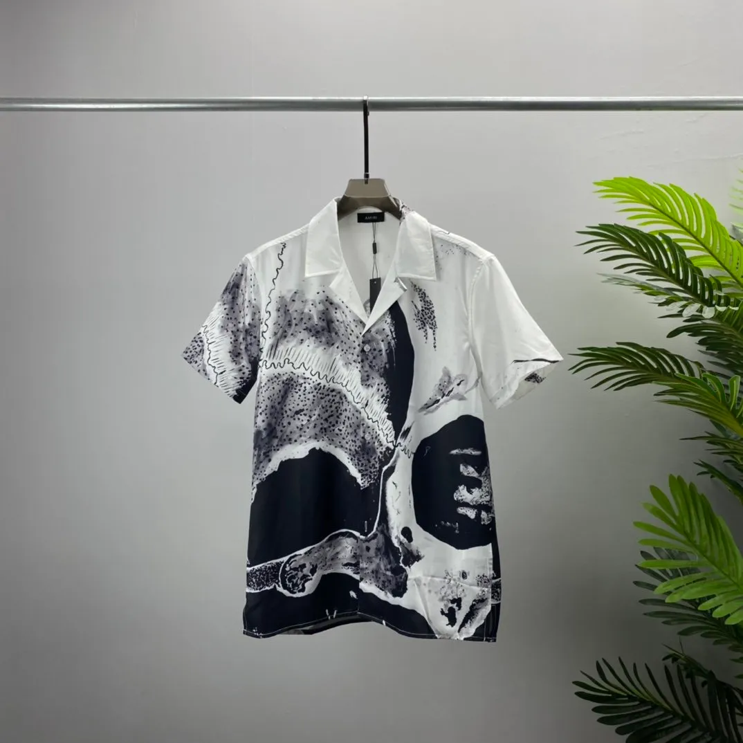 Hommes Designer Chemises D'été À Manches Courtes Chemises Décontractées Mode Lâche Polos Plage Style Respirant T-shirts T-shirts Vêtements # 63