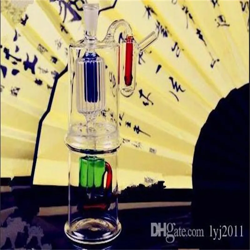 Multilayer imitation backwater kettle Wholesale Glass bongs Oil Burner Glass Water Pipe Oil Rigs Smoking Rigs