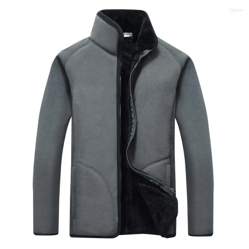 Мужские толстовины мужская одежда 2023 Качественная сгущание флисовая тепловая куртка с мягкой косой теплы