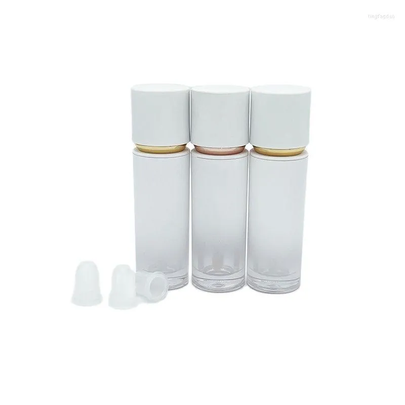 Storage Bottles Wholesale Gradient White Lip Gloss Tube 3ml Empty Lipgloss Tubes Container Lipstick Glaze Cosmetic Packaging