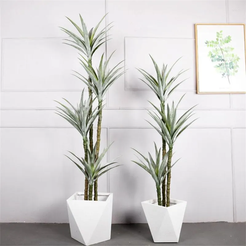 Decorative Flowers Simulated Sisal Tree Nordic Simple Large-scale Landing Tropical Plant Green Decoration Potted Fake