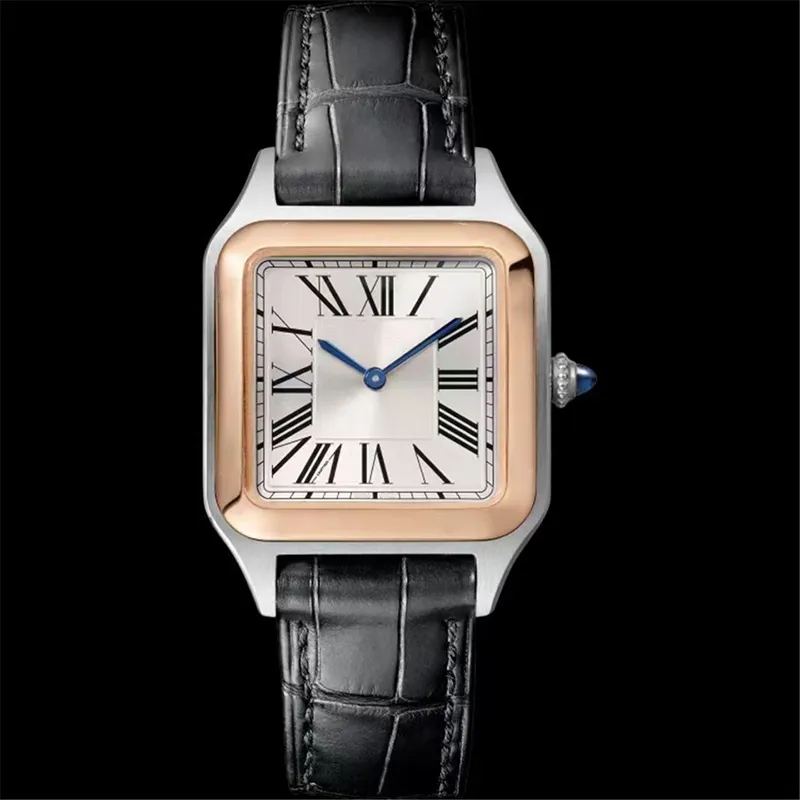 Orologio женские часы из нержавеющей стали с кожаным ремешком квадратные модные одинаковые наручные часы Montre De Luxe женские кварцевые часы