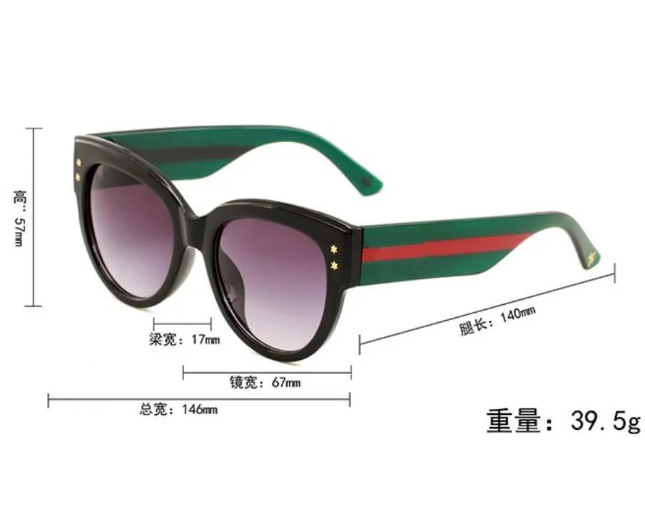 Sonnenbrille beliebte Designer Damenmode Retro Cat Eye Form Rahmen Brille Sommer Freizeit wilder Stil UV400 Schutz G3864 Sonnenbrille, Silhouette Brille