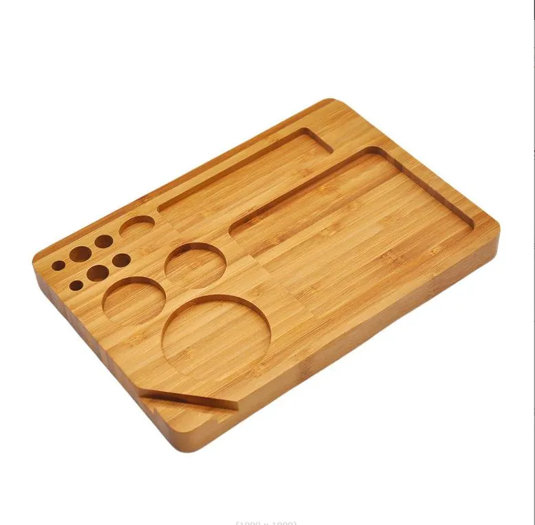 Smoking Pipes Handmade multi-hole original solid wood cigarette roller operating table Cigarette rolling tray Pure solid wood cigarette rolling tray