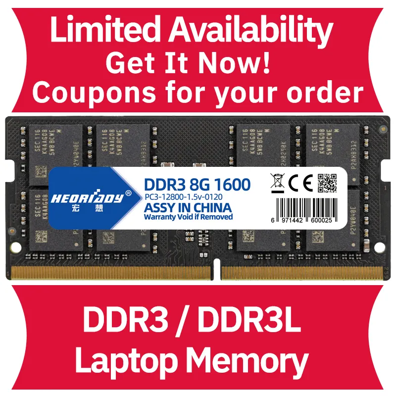Festplatten DDR3 RAM für Laptop 8 GB 1600 MHz PC3-12800 Speicher Computer Kompatibles Lenovo MacBook Pro
