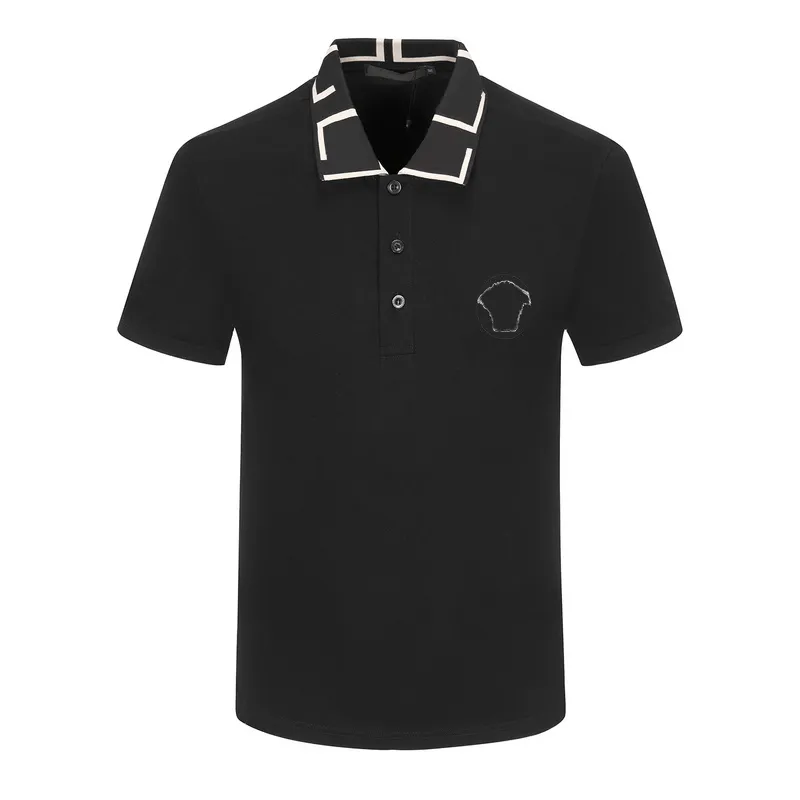 2023 Designer mais novo Designer Mens Polos camiseta Slim Stand Bordado de bordado de luxo Camisas de pólo de verão Casual Casual respirável 100% algodão Tees para homens M-xxxl