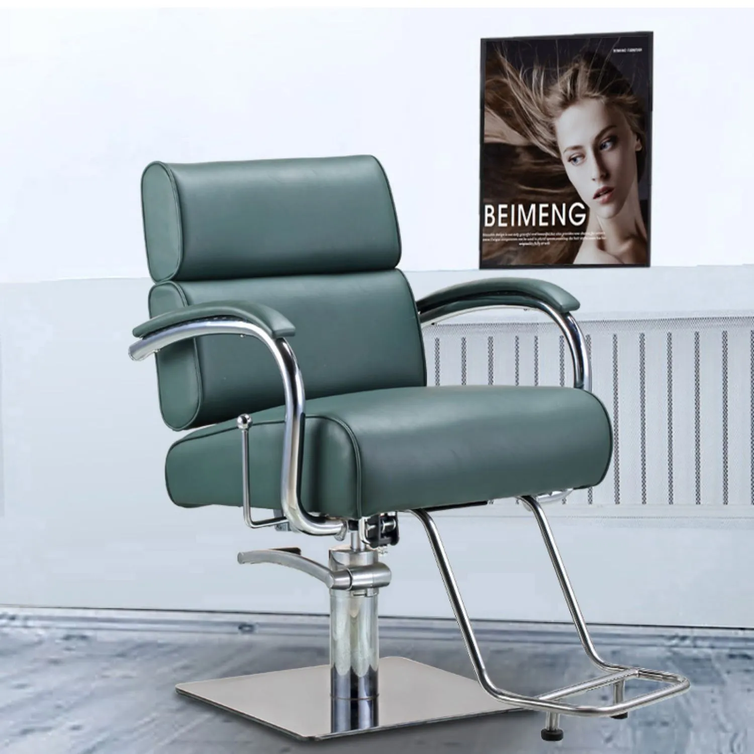 Kapper en kapperstoel Salon Furniture, Salon Barber's Chair