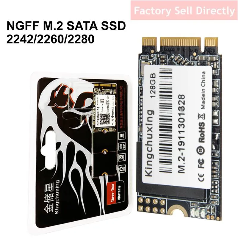 Hard Drives M.2 SATA NGFF SSD 2280 M2 NGFF128GB 256GB 512GB 1TB 2TB Internal Hard Drive Disk for Laptops Ultrabook Notebook PC