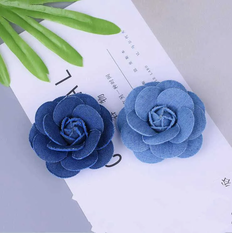 Dekoracyjne kwiaty wieńce 5pcs/działka Korea Dżins Flowers Fryzura