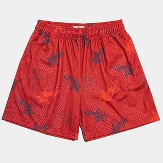 Shorts masculinos Mens Eric Verão Correndo Homens Esportes Jogging Quick Dry Gym Respirável Basquete Algodão Calças Curtas Europa Solta Hip Hop Skate Calça Laranja