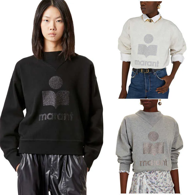 2023ss Isabel Marant Designer Sweat-shirt Mode Classique Lettre Imprimé Terry Coton Pull Femmes Vêtements