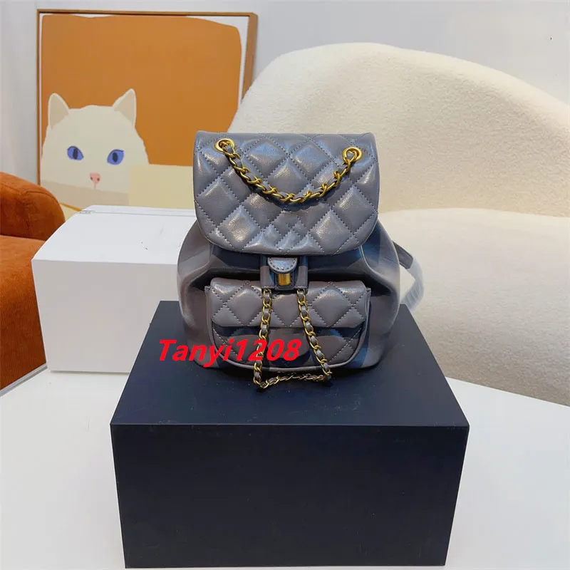Popular Vintage CC Backpacks Designer Bags Fashion Grey Small Backpack Luxuries Designers Women Bag Fashion Outdoor Lady Handbags Diamond Lattice Purses Hot Style From 61 14 DHgate