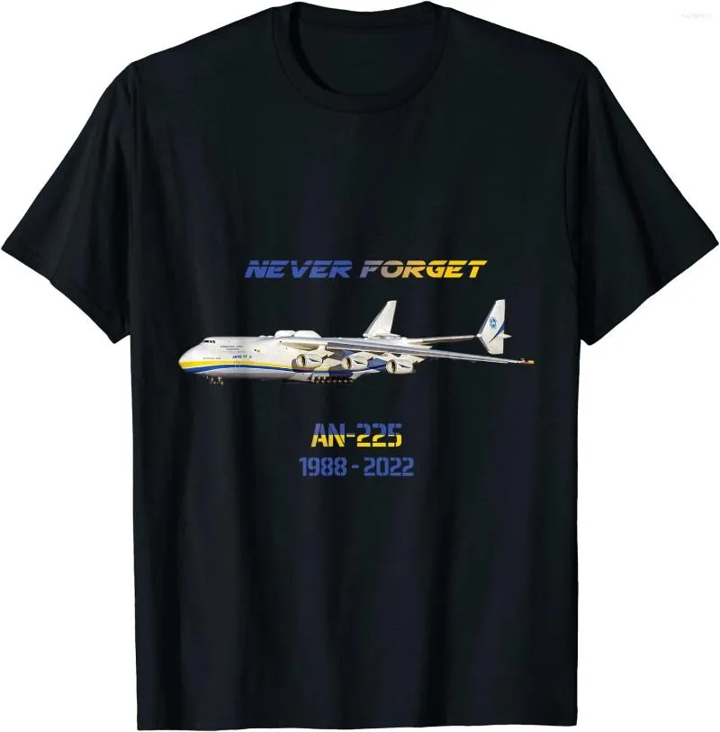 Men's T Shirts Ukraine AN-225 Mrija Airplane Men T-Shirt Short Sleeve Casual Cotton O-Neck Summer TShirt Size S-3XL