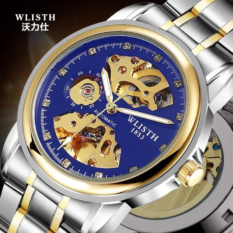 Wristwatches Man Automatic Mechanical Table High Quality Leisure Business Type Clock Watch A3387