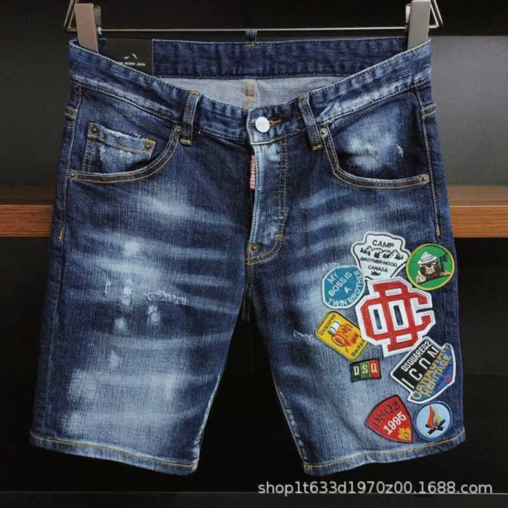 2023 novas calças pretas moda verão shorts jeans masculino marca jeans preto recém-chegados melhores yxwx