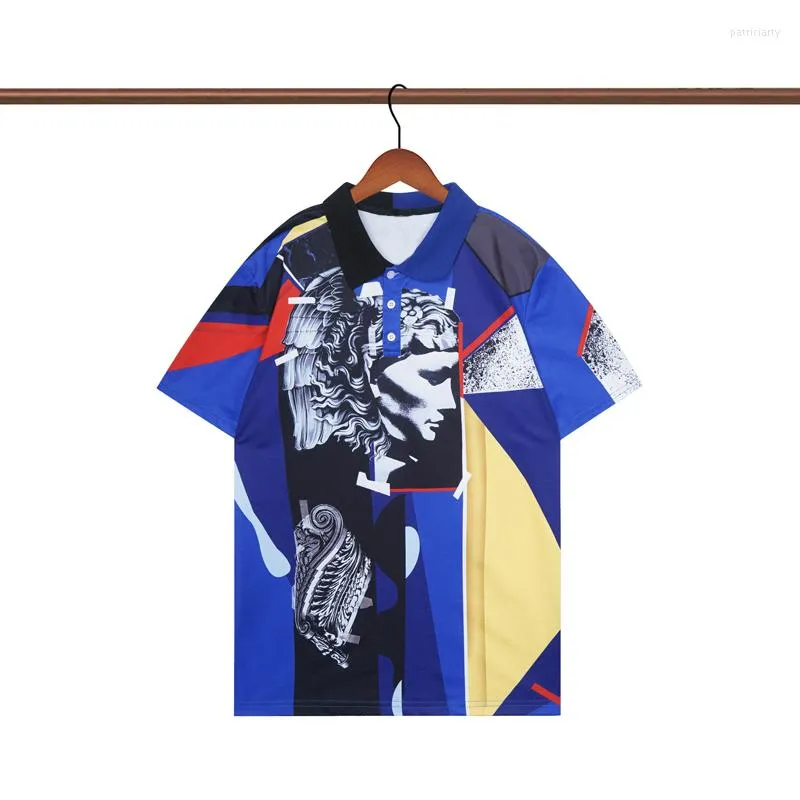 Men's T Shirts 2023 Lapel Button Tee Luxury For Men Hip Hop Summer Short Slim Tops Fashion Blus Male Clothing T-Shirts