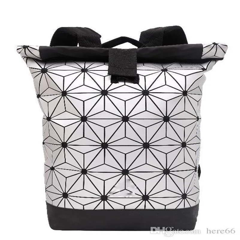 Well-known design diamond geometry radiation backpack 6 color optional casual fashion notebook bag simper outdoor travel bags311m