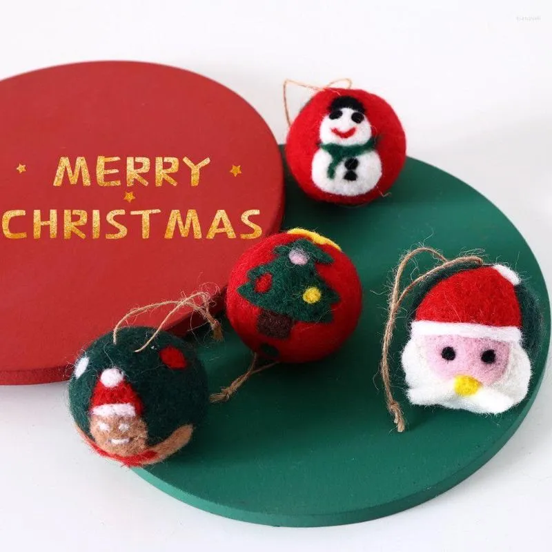Игрушки для кошек чувствовали домашний декор снеговик, поставки рождественской елки, украшение навесе для игрушек капля подвеска