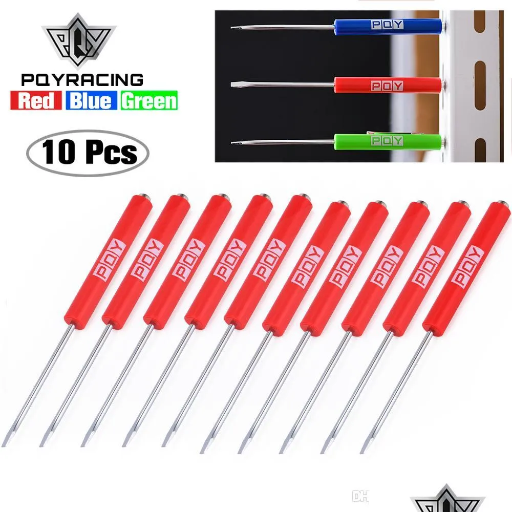 Automotive Repair Kits 10Pcs Mini Tops And Pocket Clips Screwdriver Strong Magnetic Slotted Gj001Qy Drop Delivery Mobiles Motorcycle Dh3Tv