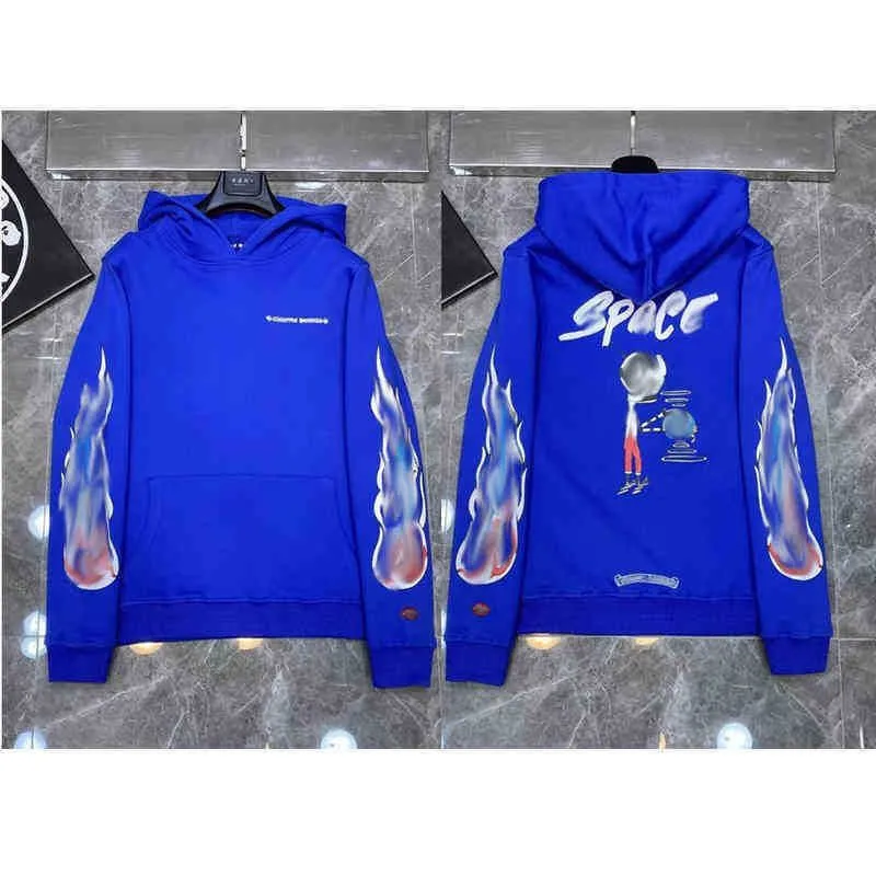 3A Erkek hoodies Tasarımcı krom Kış tişörtü kalp hoodie CH uzun kollu fermuarlı ceket Gevşek ceket kapüşonlu kapşonlu erkekler kadın Hip hop kromları