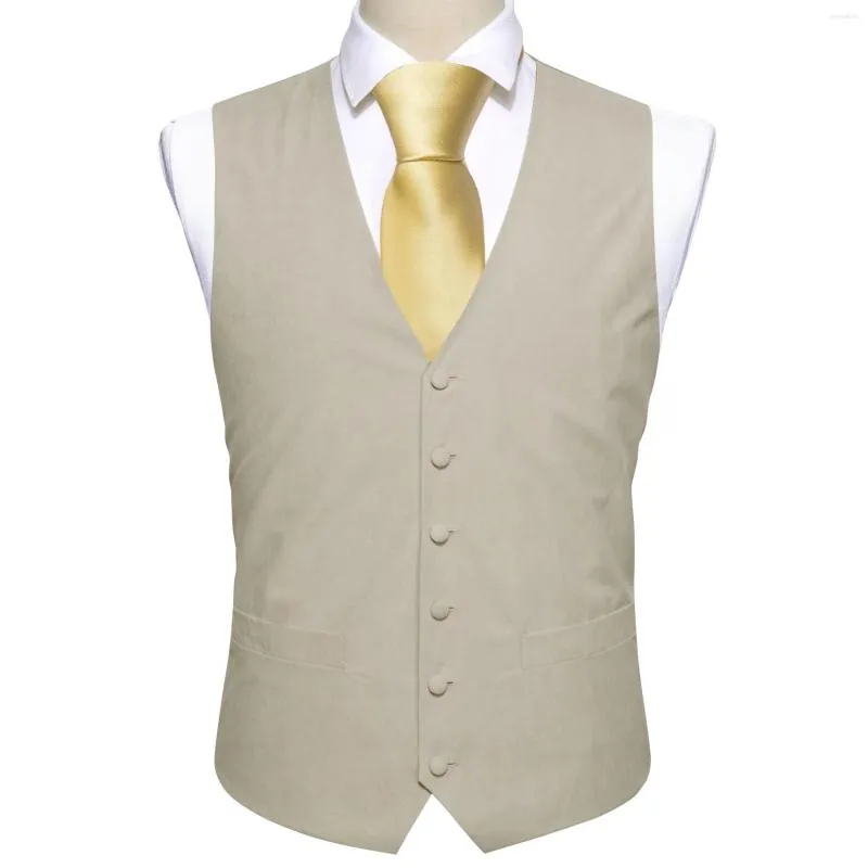 Chalecos para hombres Chaleco de lujo para hombres Boda Moda sólida con cuello en V Chaleco Gilet Casual Fit Formal Business Party Chaqueta Diseñador Barry.Wang