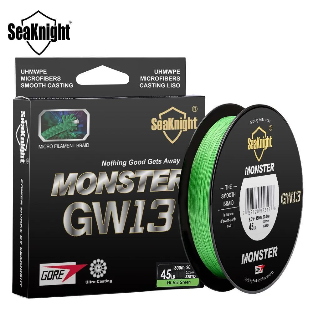 Braid Line SeaKnight Brand GW13 Fishing Line 13 Strands 300M 150M Multifilament PE Line 121 GTX Saltwater Fishing Tackle 230220