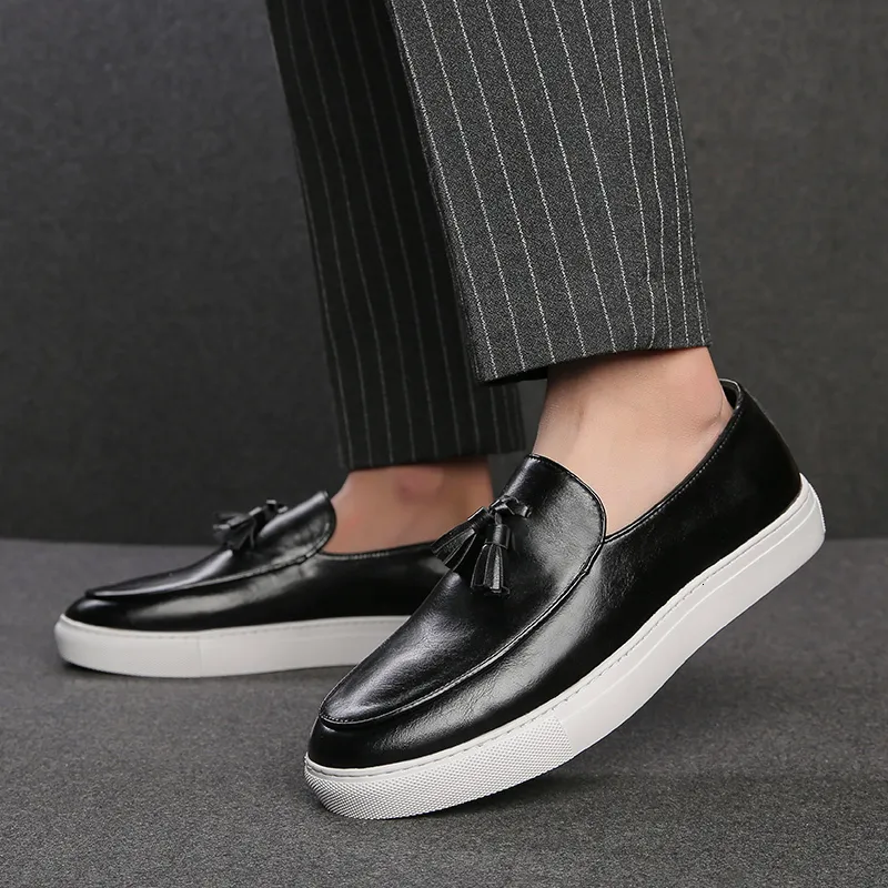 Dress Shoes Italy Men Casual Shoes Summer Leather Loafers  display picture 3