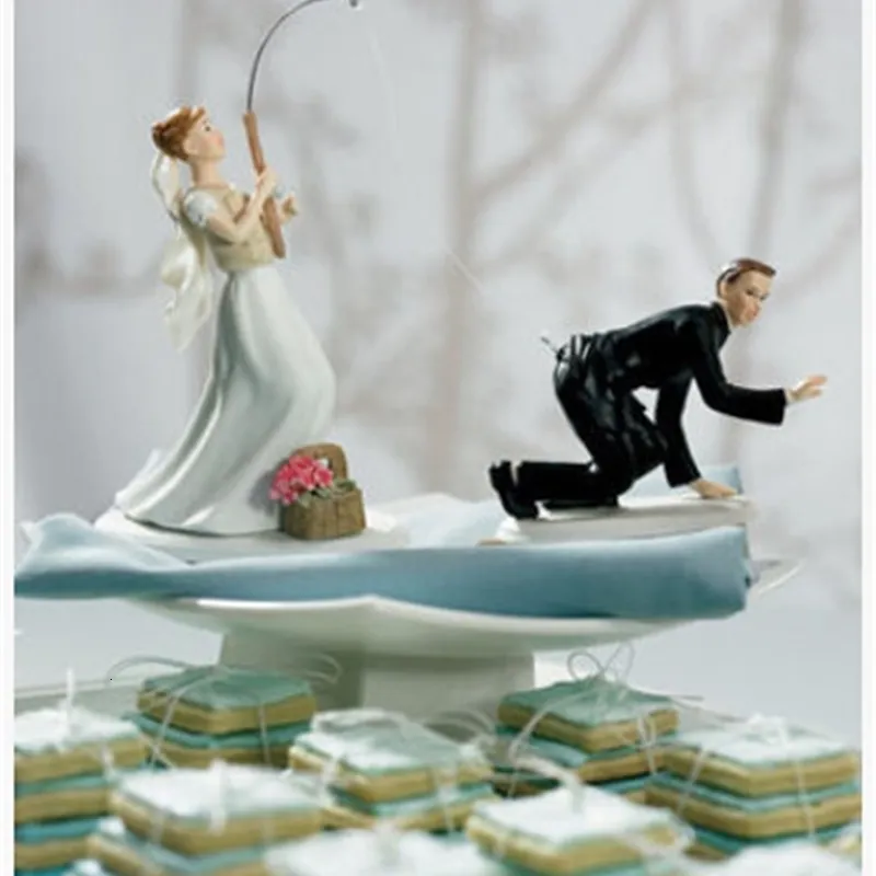 Wedding Cake Toppers STOBOK Wedding Cupcake Topper Bride And Groom