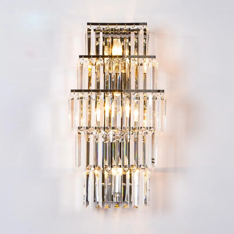 Duvar lambaları Kristal Aydınlatma Fikstürü Koridor Dekorasyonları Modern Lamba Yatak Odası LED Işıkları Ev Dekor
