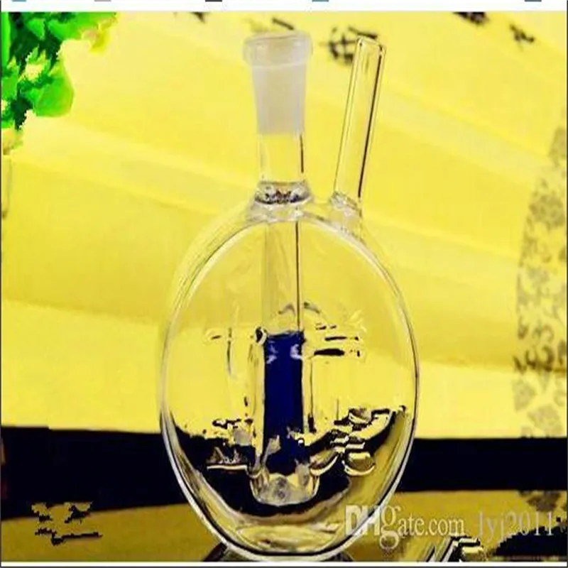 Smoking Accessories flattened kettle Wholesale Glass bongs Oil Burner Glass Water Pipe Oil Rigs Smoking Rigs