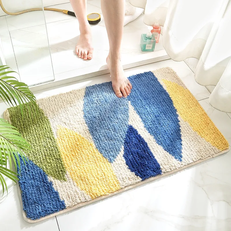 fluffy rug Cross-border modern simple bathroom absorbent non-slip mat fresh household entry entry floor mat bedroom mat doorway