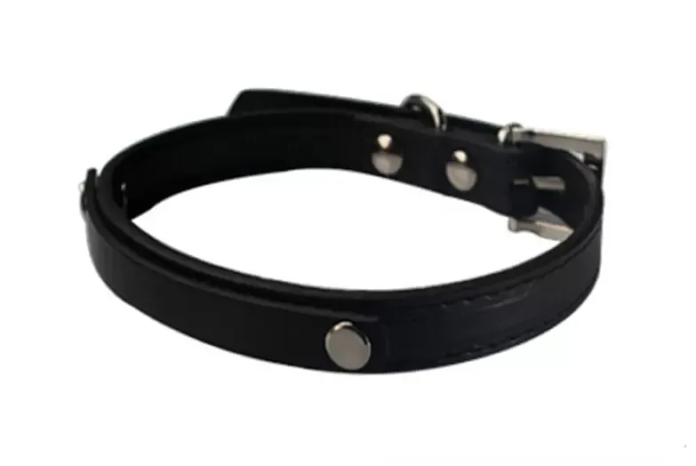 Wholesale PU Leather Personalized Plain Skin Pet Collar For Dog or Cats With 10MM Slide Bar For 10mm slide letters