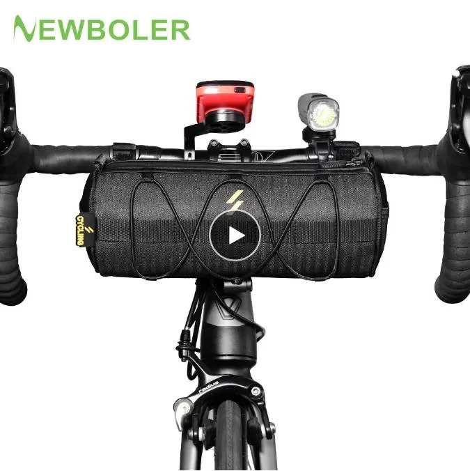 新しいハンドルバーバッグ自転車バッグフレームパニエバッグ多機能ポータブルショルダーバッグバイクアクセサリー