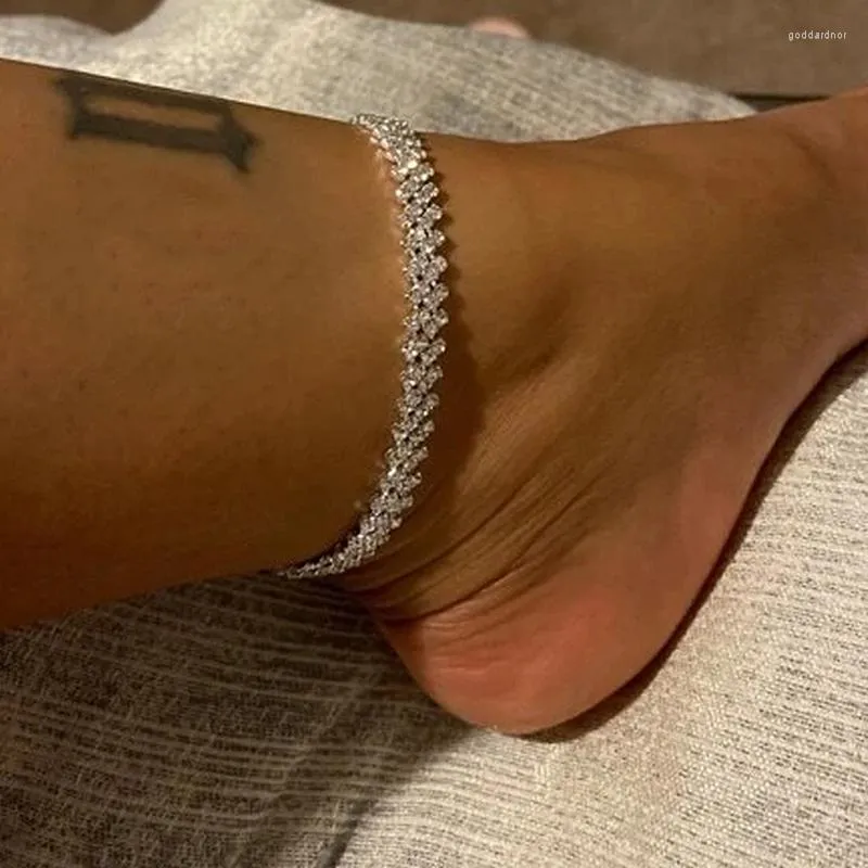 Anklets Akcesoria plażowe kryształowa ssana kostka dla kobiet bohemian vintage kostki sandały bransoletki biżuteria