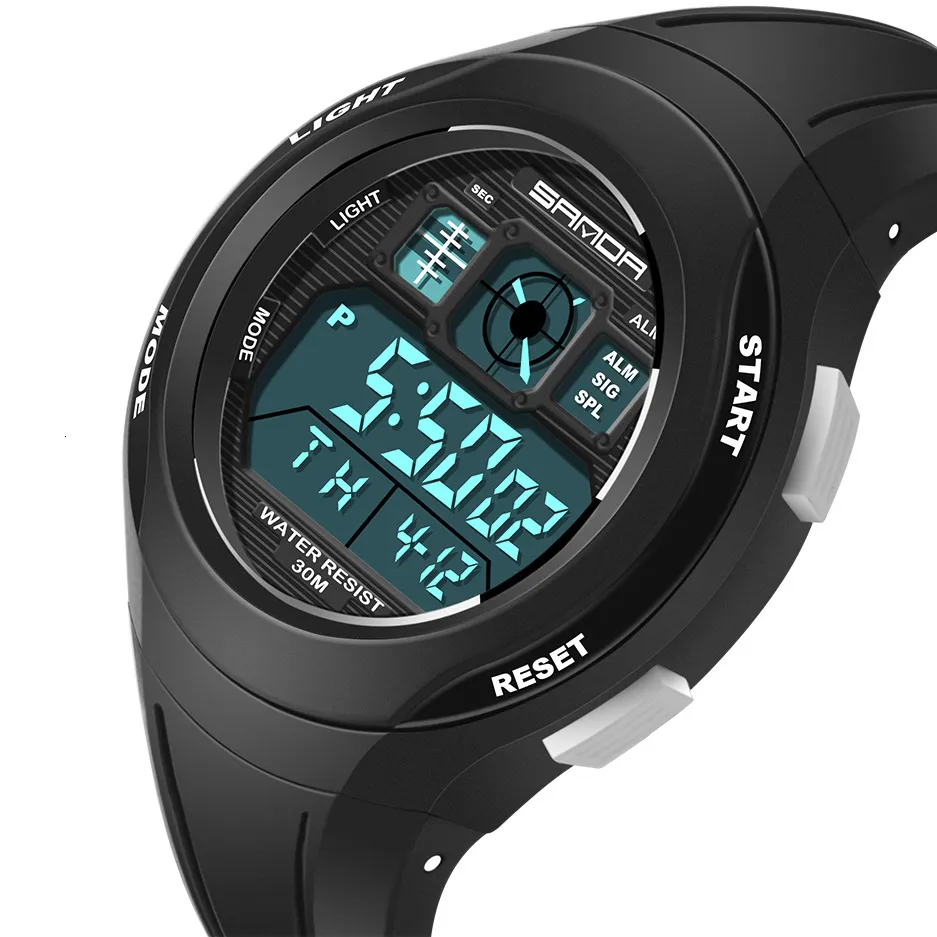 Zegarki dziecięce Uthai CE09 Zegarek dla dzieci LED Electronic Digital Watch Sport Zatrzymaj wodoodporne zegarek dla dzieci dla chłopców moda 230220