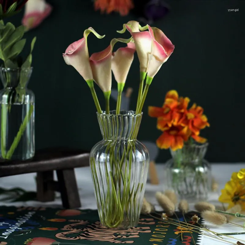 Vases Vase à fleurs pour décor de mariage Pièce maîtresse Verre Arrangement de fleurs moderne Plante de table florale